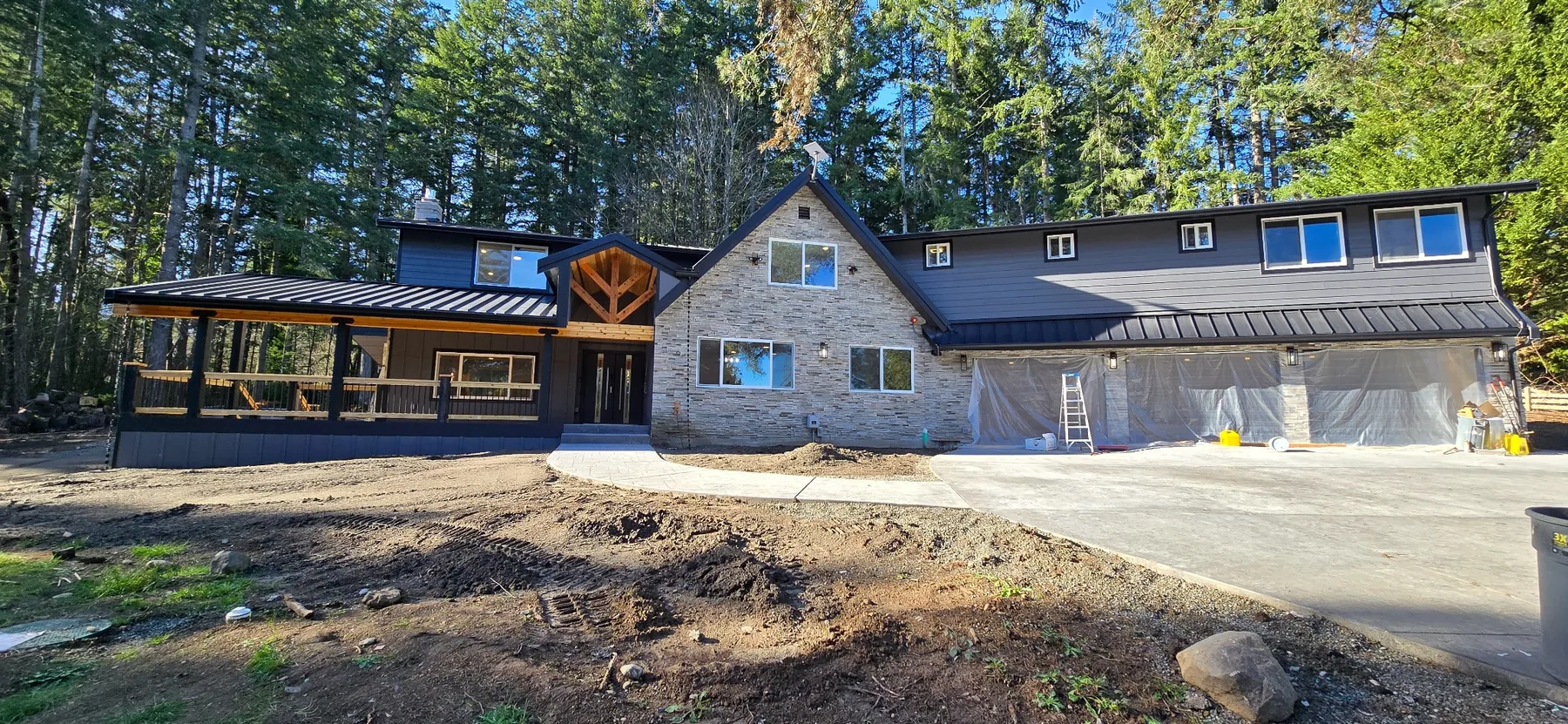 Large completed exterior renovation